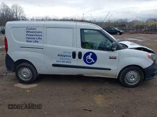 2020 Ram ProMaster City Cargo Tradesman with VIN ZFBHRFAB6L6S17343, listed as a IAAI auction lot 41848209 with 114,047 mi miles and . Bid and sale history available at DreamBid. Image 13.