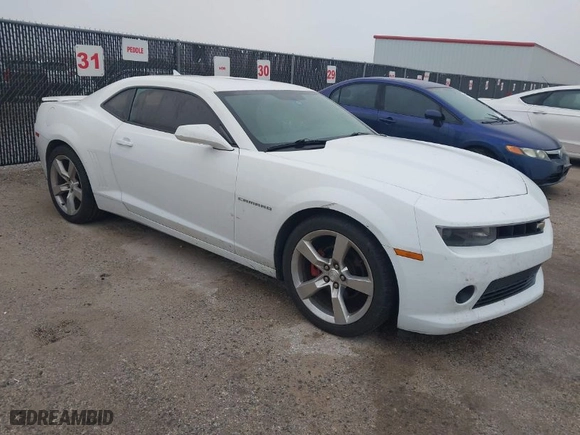 2014 Chevrolet Camaro LT with VIN 2G1FG1E39E9227580, listed as a IAAI auction lot 41517783 with 210918 miles. Bid and sale history available at carsss.com. Image 1.