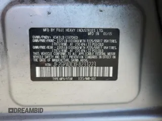 2015 Subaru Crosstrek Premium with VIN JF2GPADCXF8233223, listed as a Copart auction lot 61403785 with 309,981 mi miles and Clean title. Bid and sale history available at DreamBid. Image 13.