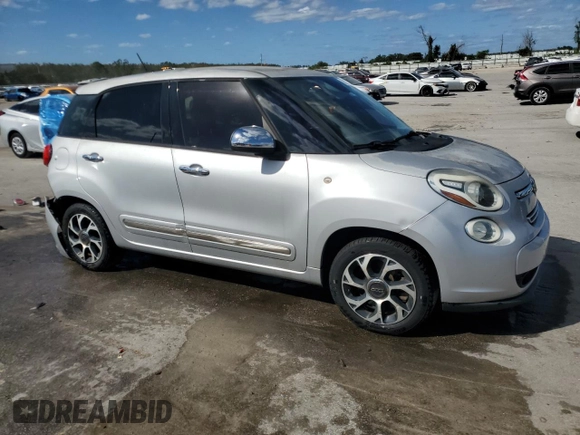 2014 FIAT 500L Lounge with VIN ZFBCFACH1EZ007063, listed as a Copart auction lot 76325754 with 154,736 mi miles and Non Repairable. Bid and sale history available at carsss.com. Image 4.
