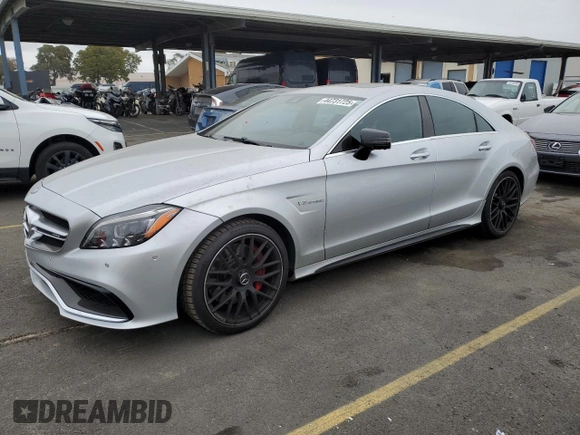 2015 Mercedes-Benz CLS-Class CLS 63 AMG S-Model with VIN WDDLJ7GB8FA156743, listed as a Copart auction lot 44731725 with 24,894 mi miles and Salvage Title. Bid and sale history available at carsss.com. Image 1.