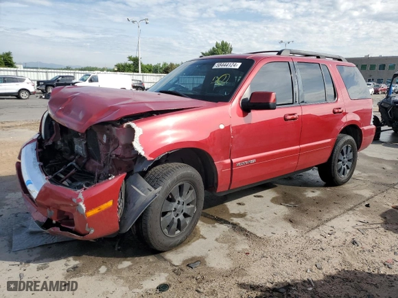 2009 Mercury Mountaineer with VIN 4M2EU47E29UJ02418, listed as a Copart auction lot 58444124 with 175,704 mi miles and Salvage Title. Bid and sale history available at carsss.com. Image 1.