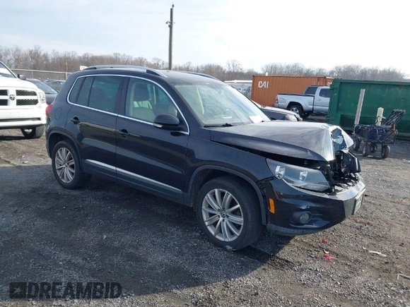 2012 Volkswagen Tiguan SE with VIN WVGAV7AX3CW531264, listed as a IAAI auction lot 41651242 with 190,669 mi miles and . Bid and sale history available at DreamBid. Image 1.