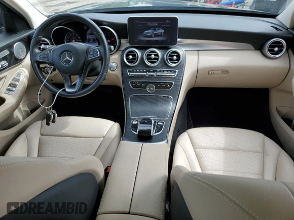 2016 Mercedes-Benz C 300 Luxury with VIN WDDWF4KB3GR139291, listed as a Copart auction lot 61221635 with 82,931 mi miles and Salvage title. Bid and sale history available at DreamBid. Image 8.
