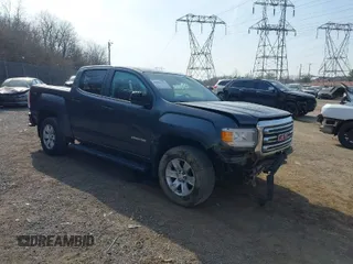 2016 GMC Canyon 4WD SLE with VIN 1GTG6CE36G1380659, listed as a IAAI auction lot 41803736 with 72,070 mi miles. Bid and sale history available at carsss.com. Image 1.