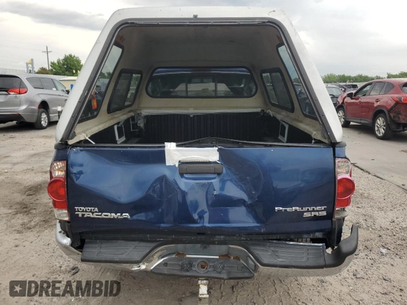 2005 Toyota Tacoma PreRunner with VIN 5TENX62N95Z048570, listed as a Copart auction lot 57967545 with 262,676 mi miles and Salvage title. Bid and sale history available at DreamBid. Image 6.