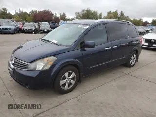 2009 Nissan Quest S with VIN 5N1BV28U09N101497, listed as a Copart auction lot 75330364 with 173,906 mi miles and Salvage Title. Bid and sale history available at carsss.com. Image 1.