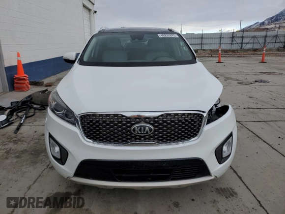 2018 Kia Sorento SX with VIN 5XYPKDA50JG367079, listed as a Copart auction lot 48222075 with 111,773 mi miles and Salvage Title. Bid and sale history available at carsss.com. Image 5.