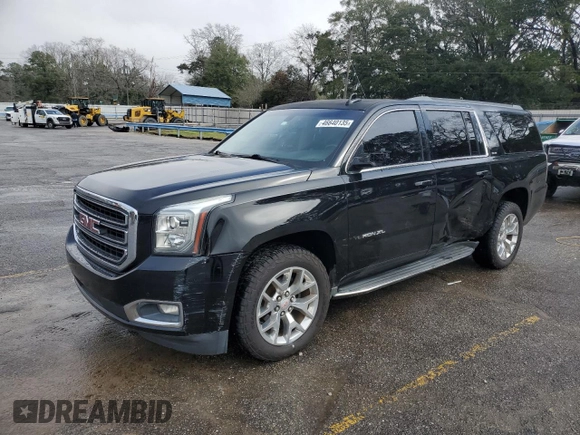 2016 GMC Yukon XL SLE with VIN 1GKS1FKCXGR479666, listed as a Copart auction lot 46640135 with 106,345 mi miles and Salvage Title. Bid and sale history available at carsss.com. Image 1.
