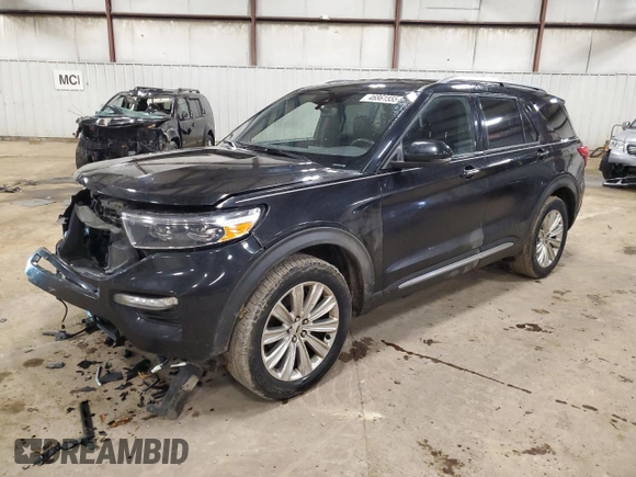 2020 Ford Explorer Limited with VIN 1FMSK8FH7LGA44275, listed as a Copart auction lot 46861555 with 118,003 mi miles and Salvage Title. Bid and sale history available at carsss.com. Image 1.