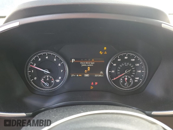 2023 Hyundai Santa Fe SE with VIN 5NMS1DAJ7PH628183, listed as a Copart auction lot 45590265 with 22,134 mi miles and Salvage title. Bid and sale history available at DreamBid. Image 9.