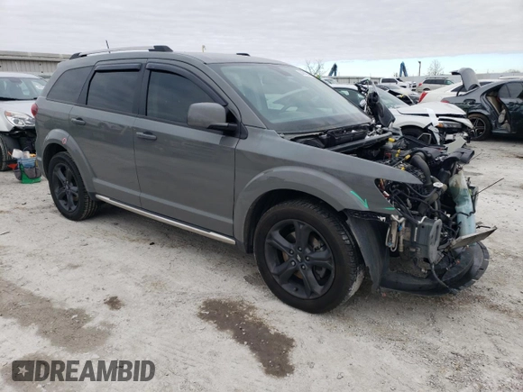 2019 Dodge Journey Crossroad with VIN 3C4PDCGB6KT798800, listed as a Copart auction lot 84019344 with 90,638 mi miles and Salvage Title. Bid and sale history available at DreamBid. Image 4.