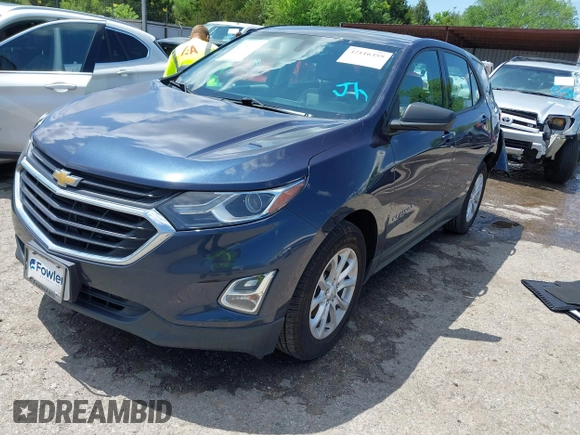 2019 Chevrolet Equinox LS with VIN 3GNAXHEV1KL307516, listed as a IAAI auction lot 42116355 with 98,814 mi miles and . Bid and sale history available at carsss.com. Image 17.
