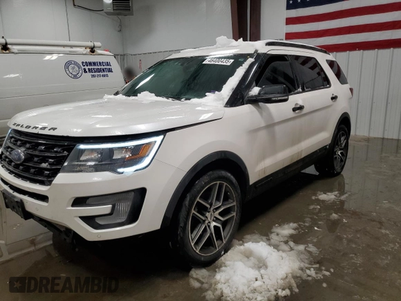 2017 Ford Explorer Sport with VIN 1FM5K8GT9HGD15327, listed as a Copart auction lot 46400435 with 276,393 mi miles and Salvage Title. Bid and sale history available at DreamBid. Image 1.