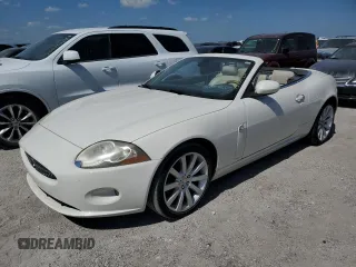 2007 Jaguar XK with VIN SAJWA44B075B17363, listed as a Copart auction lot 75406934 with 0 mi miles and Salvage Title. Bid and sale history available at carsss.com. Image 1.