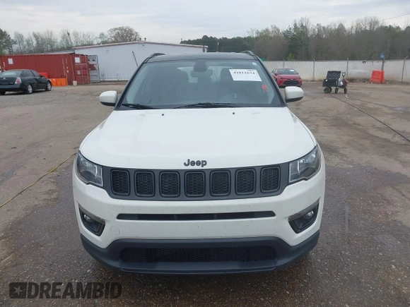 2020 Jeep Compass Latitude with VIN 3C4NJCBB9LT118042, listed as a IAAI auction lot 41811634 with 62,717 mi miles and . Bid and sale history available at carsss.com. Image 12.