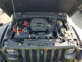 2021 Jeep Wrangler Unlimited Rubicon with VIN 1C4HJXFN4MW789526, listed as a Copart auction lot 59540025 with 33,583 mi miles and Salvage title. Bid and sale history available at DreamBid. Image 12.