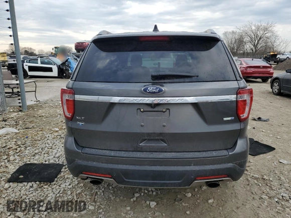 2018 Ford Explorer XLT with VIN 1FM5K8DH4JGA40603, listed as a Copart auction lot 50973805 with 91,259 mi miles and Salvage Title. Bid and sale history available at carsss.com. Image 6.