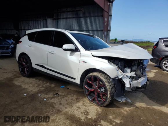 2019 Acura RDX w/A-Spec Pkg with VIN 5J8TC1H60KL004894, listed as a Copart auction lot 50185225 with Not provided miles and Salvage title. Bid and sale history available at DreamBid. Image 4.