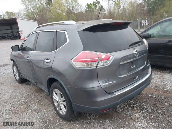 2015 Nissan Rogue SV with VIN KNMAT2MV7FP567397, listed as a IAAI auction lot 41718115 with 93238 miles. Bid and sale history available at carsss.com. Image 3.