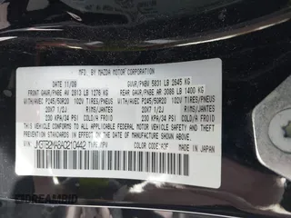 2010 Mazda CX-9 Sport with VIN JM3TB2MA8A0210442, listed as a IAAI auction lot 41937624 with 235,507 mi miles. Bid and sale history available at carsss.com. Image 9.