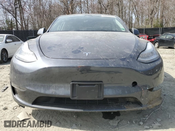 2022 Tesla Model Y Long Range with VIN 7SAYGDEE5NF366493, listed as a Copart auction lot 49874975 with 66,925 mi miles and Salvage Title. Bid and sale history available at DreamBid. Image 5.