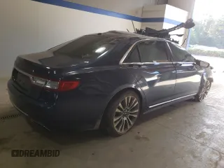 2017 Lincoln Continental Select with VIN 1LN6L9SP0H5617408, listed as a Copart auction lot 75328034 with 0 mi miles and Salvage Title. Bid and sale history available at carsss.com. Image 3.
