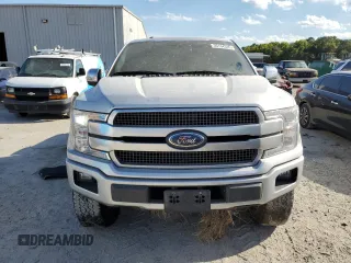 2019 Ford F-150 XL with VIN 1FTEW1E45KFB43127, listed as a Copart auction lot 50134345 with 194,396 mi miles and Salvage Title. Bid and sale history available at DreamBid. Image 5.