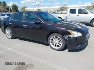 2011 Nissan Maxima S with VIN 1N4AA5AP3BC811423, listed as a IAAI auction lot 41955977 with 158,356 mi miles and . Bid and sale history available at DreamBid. Image 1.