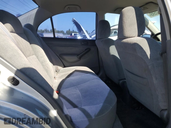 2001 Honda Civic LX z VIN 2HGES16521H511166, wystawiony jako Copart lot #61850595 z przebiegiem 153 192 mil mil oraz Szkoda całkowita • Salvage title. Historia ofert i sprzedaży dostępna na DreamBid. Obrazek 10.