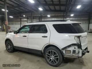 2016 Ford Explorer Sport with VIN 1FM5K8GT6GGC12025, listed as a Copart auction lot 49479695 with 165,101 mi miles and Salvage Title. Bid and sale history available at carsss.com. Image 2.