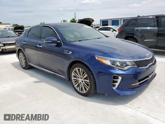 2017 Kia Optima SX Limited with VIN 5XXGV4L28HG142238, listed as a Copart auction lot 57960665 with 123,308 mi miles and Salvage title. Bid and sale history available at DreamBid. Image 4.
