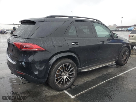 2020 Mercedes-Benz GLE with VIN 4JGFB4KB2LA149787, listed as a Copart auction lot 48803155 with NaN miles and Salvage Title. Bid and sale history available at carsss.com. Image 3.