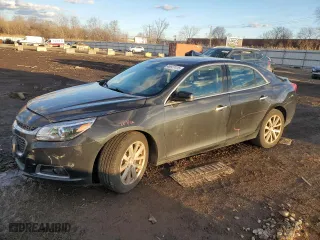 2015 Chevrolet Malibu LTZ with VIN 1G11F5SL4FF197227, listed as a Copart auction lot 46927415 with 68,895 mi miles and Salvage Title. Bid and sale history available at carsss.com. Image 1.