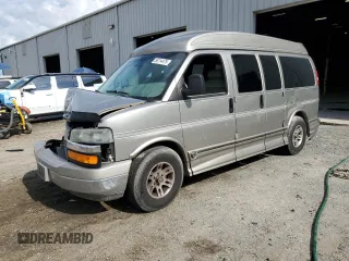 2003 Chevrolet Express Cargo YF7 Upfitter z VIN 1GBFG15T631188217, wystawiony jako Copart lot #56714475 z przebiegiem Nie podano mil oraz Szkody całkowita. Historia ofert i sprzedaży dostępna na DreamBid. Obrazek 1.