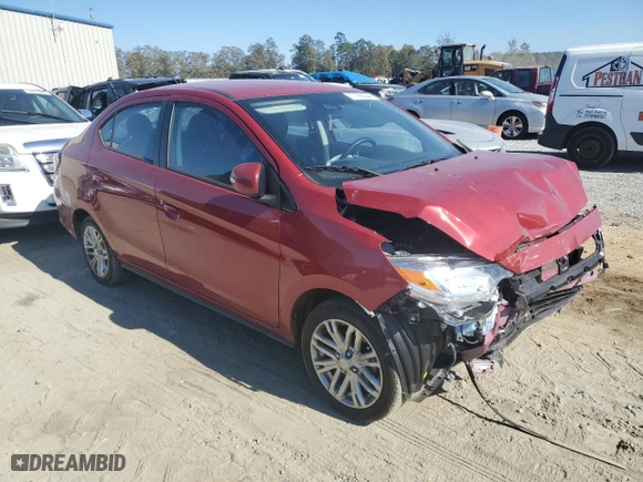 2024 Mitsubishi Mirage G4 SE with VIN ML32FVFJXRHF09439, listed as a Copart auction lot 77786344 with 0 mi miles and Salvage Title. Bid and sale history available at carsss.com. Image 4.