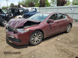 2016 Acura TLX with VIN 19UUB1F34GA007865, listed as a Copart auction lot 61728575 with 123,938 mi miles and Salvage title. Bid and sale history available at DreamBid. Image 1.