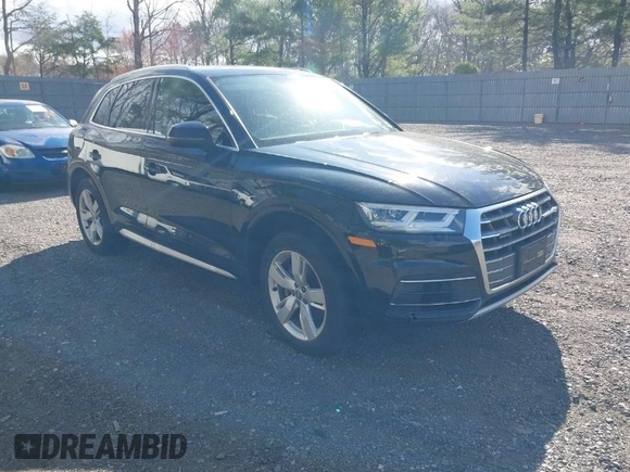 2018 Audi Q5 Premium Plus with VIN WA1BNAFY2J2248778, listed as a IAAI auction lot 42055696 with 100,679 mi miles. Bid and sale history available at carsss.com. Image 1.