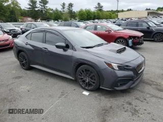 2022 Subaru WRX Premium with VIN JF1VBAH63N8015010, listed as a Copart auction lot 57889445 with 19,737 mi miles and Salvage title. Bid and sale history available at DreamBid. Image 4.