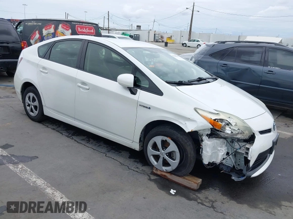 2013 Toyota Prius One with VIN JTDKN3DU0D5701462, listed as a IAAI auction lot 42068641 with 155,919 mi miles. Bid and sale history available at carsss.com. Image 1.