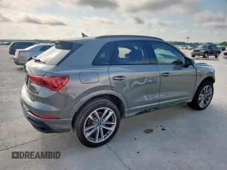 2024 Audi Q3 S line Premium Plus with VIN WA1EECF33R1047616, listed as a Copart auction lot 60154045 with 12,626 mi miles and Salvage title. Bid and sale history available at DreamBid. Image 3.
