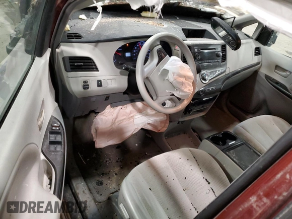 2013 Toyota Sienna LE AAS with VIN 5TDKK3DC6DS403475, listed as a Copart auction lot 42378895 with Not Provided miles and Non Repairable. Bid and sale history available at DreamBid. Image 8.
