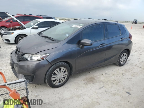 2016 Honda Fit LX with VIN JHMGK5H58GX040574, listed as a Copart auction lot 48634155 with 61,020 mi miles and Salvage Title. Bid and sale history available at carsss.com. Image 1.