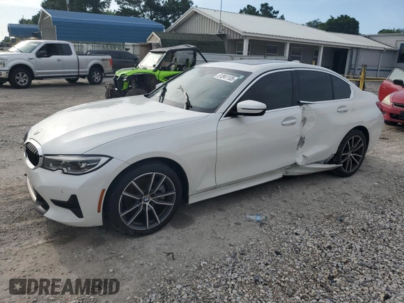 2021 BMW 3 Series 330i with VIN 3MW5R1J08M8C17949, listed as a Copart auction lot 61241105 with 48,593 mi miles and Clean title. Bid and sale history available at DreamBid. Image 1.