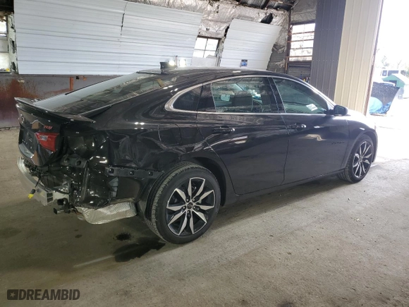 2024 Chevrolet Malibu RS with VIN 1G1ZG5ST2RF176607, listed as a Copart auction lot 73994474 with 827 mi miles and Salvage Title. Bid and sale history available at carsss.com. Image 3.