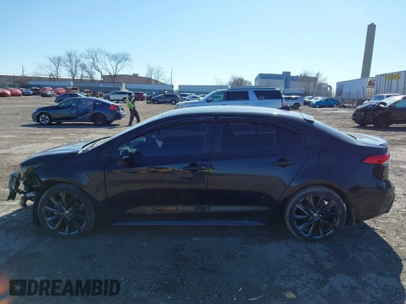 2020 Toyota Corolla SE with VIN 5YFS4RCE3LP017491, listed as a IAAI auction lot 41695797 with 59,569 mi miles. Bid and sale history available at carsss.com. Image 14.