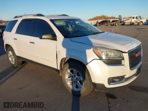 2016 GMC Acadia SLE with VIN 1GKKRNED1GJ276185, listed as a IAAI auction lot 41106804 with 160,245 mi miles and . Bid and sale history available at DreamBid. Image 1.