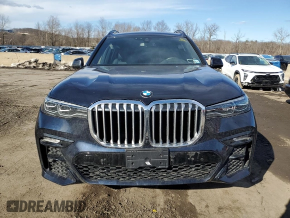 2022 BMW X7 xDrive40i with VIN 5UXCW2C02N9M84404, listed as a Copart auction lot 45557825 with 0 mi miles and Salvage Title. Bid and sale history available at carsss.com. Image 5.