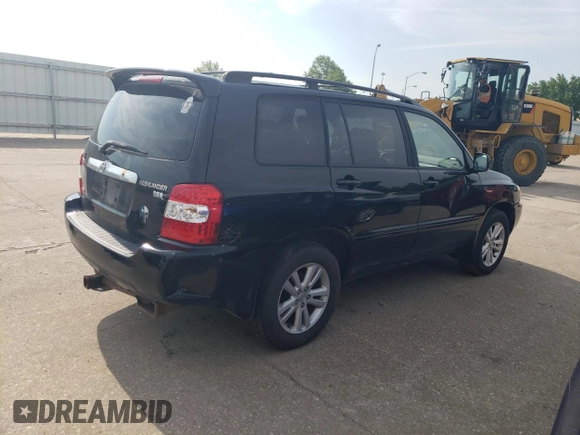 2006 Toyota Highlander Hybrid with VIN JTEEW21A960014765, listed as a Copart auction lot 57857553 with 212,689 mi miles and Clean Title. Bid and sale history available at carsss.com. Image 3.
