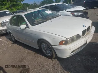 2003 BMW 5 Series 530iA with VIN WBADT63413CK30950, listed as a IAAI auction lot 42135405 with 1 mi miles. Bid and sale history available at carsss.com. Image 1.